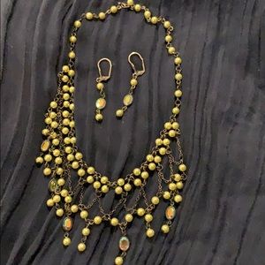 Choker and earring set